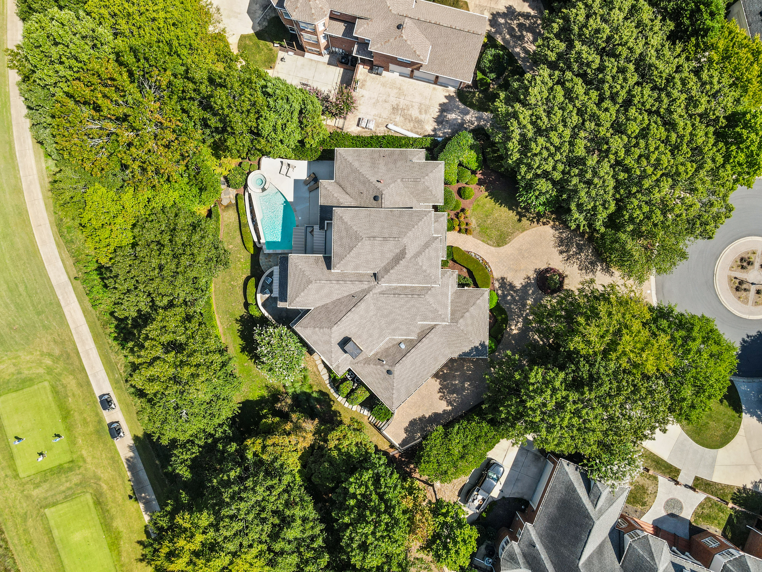 Aerial drone view